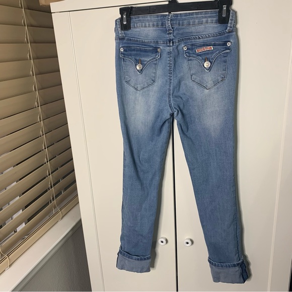 Girl’s Cuffed Skinny Hudson Jeans - Picture 6 of 11
